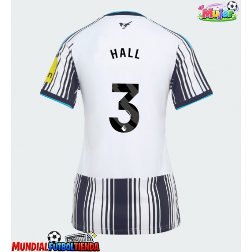 Camiseta Newcastle United Lewis Hall #3 Primera Equipación Replica 2026-27 para mujer mangas cortas
